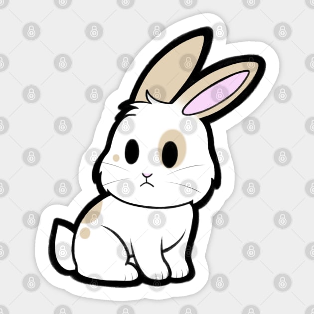 Cream Spotted Bunny Sticker by Firestorm Fox